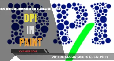 Adjusting Horizontal & Vertical DPI Resolution in Paint: A Quick Guide