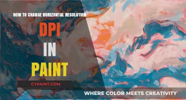 Adjusting Horizontal Resolution DPI in Paint: A Quick Guide