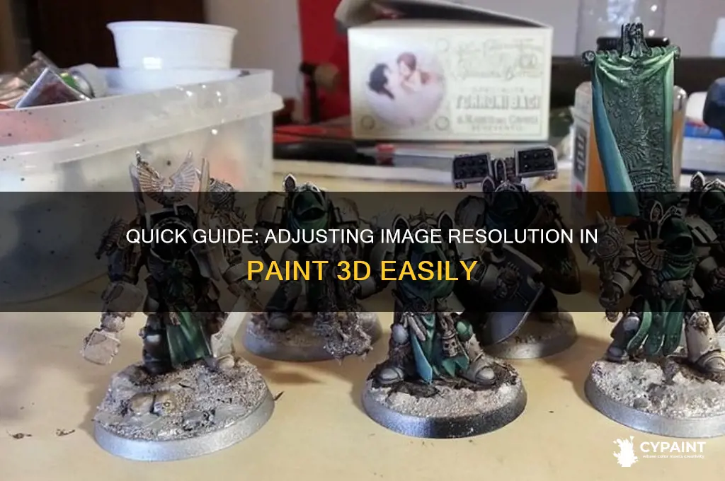 how to change image resolution in paint 3d