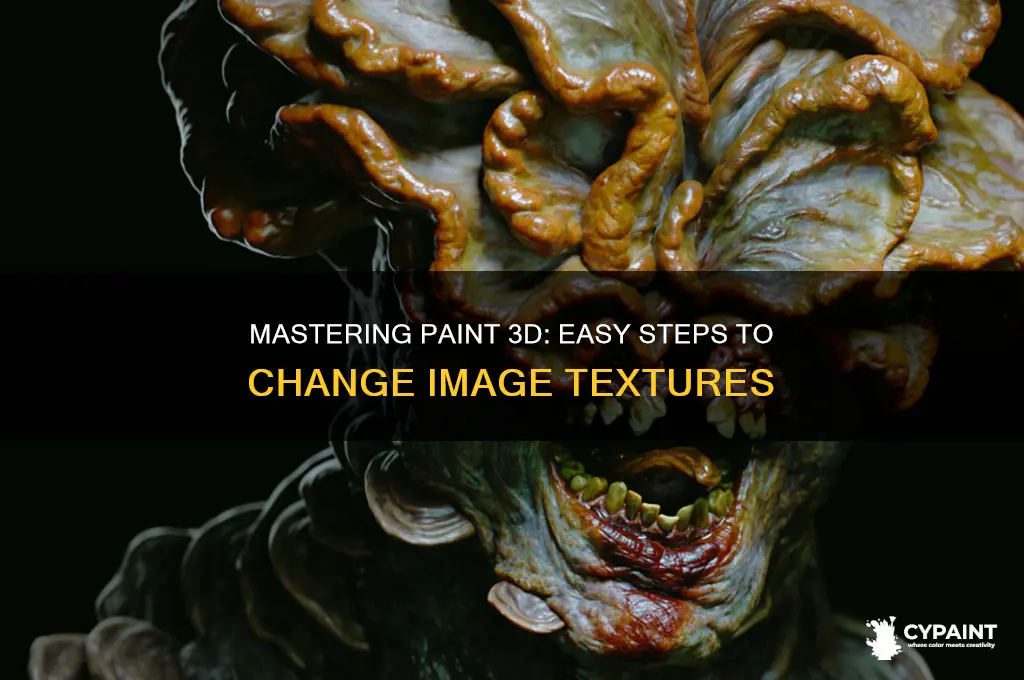how to change image texture in paint 3d