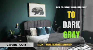 Transforming Light Gray Paint to Dark Gray: Tips and Tricks
