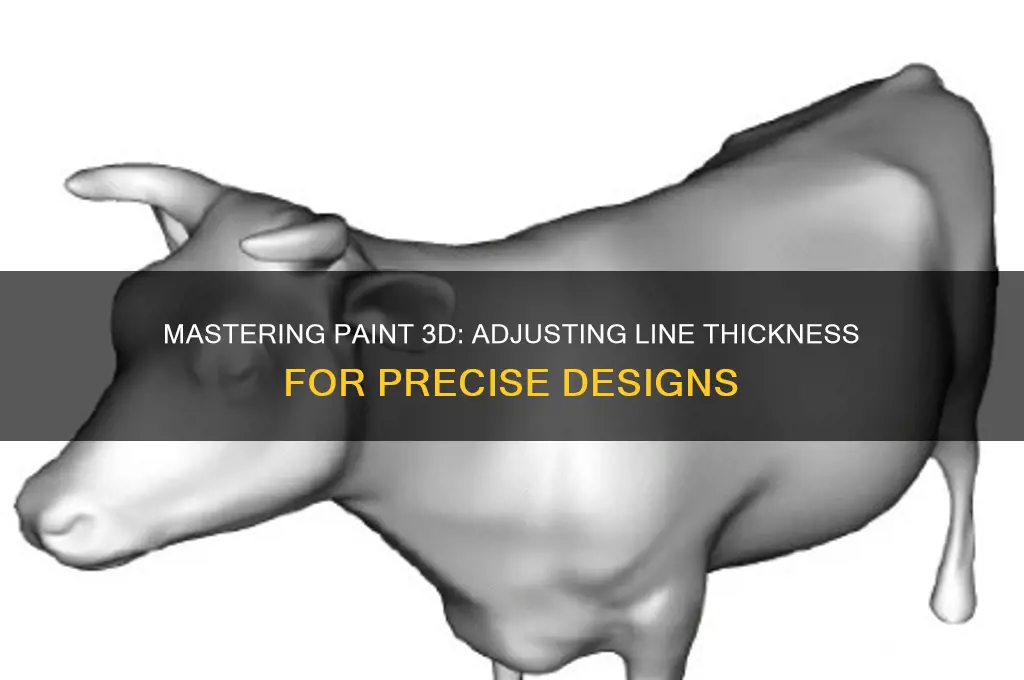 how to change line thickness in paint 3d
