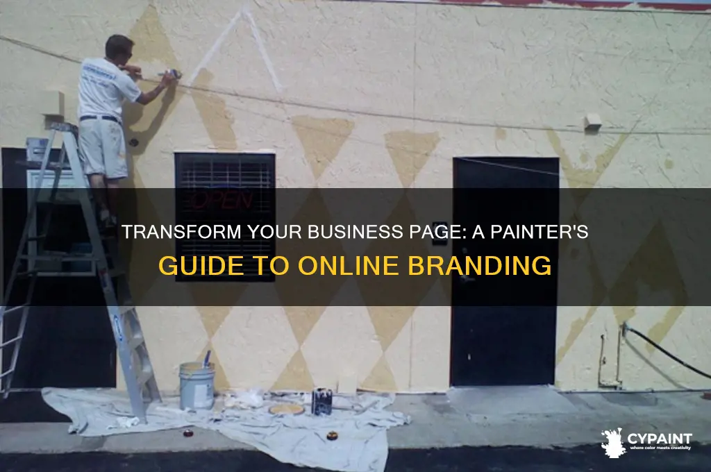 how to change my business page to painter