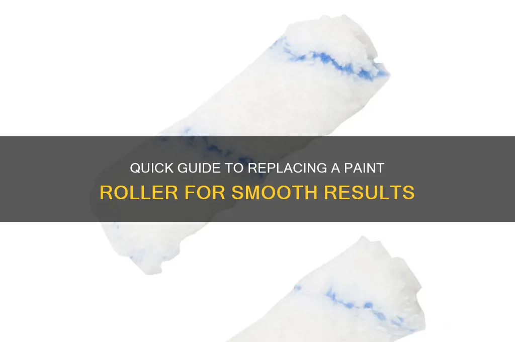 how to change out a paint roller