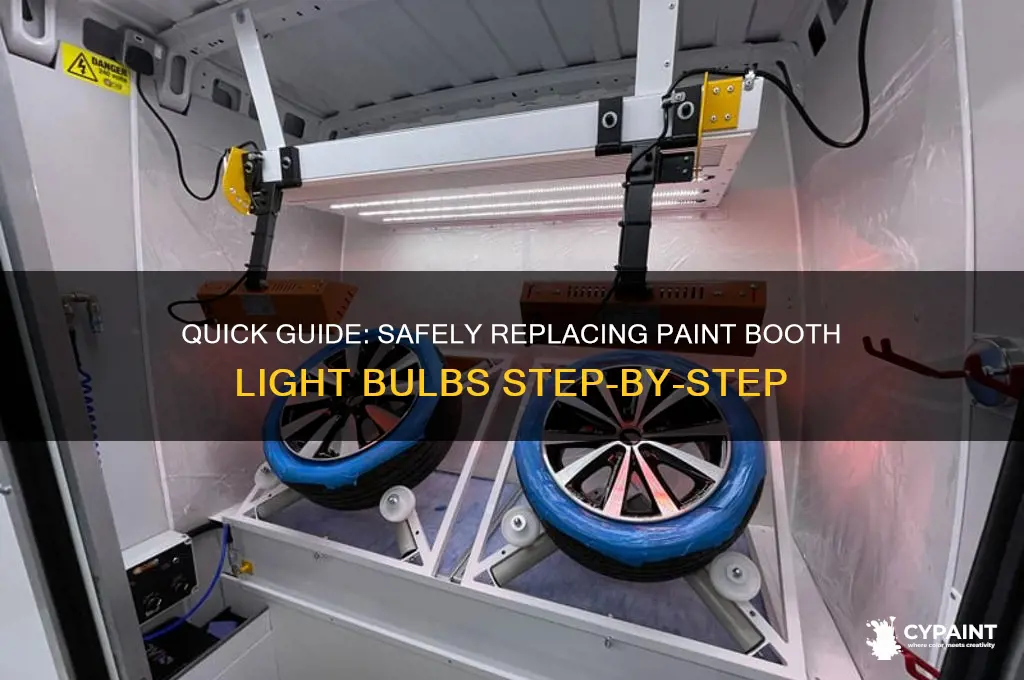 how to change paint booth light bulbs