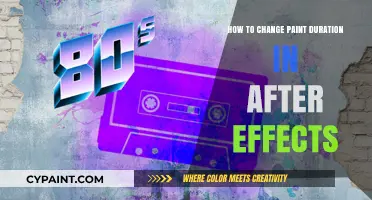 Mastering Paint Tool Timing: Adjusting Paint Duration in After Effects
