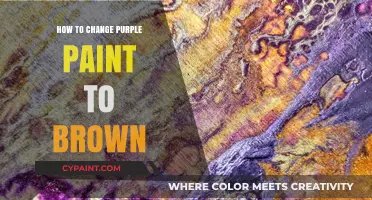 Transforming Purple Paint to Brown: Simple Mixing Techniques for Artists