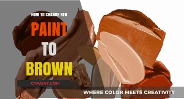 Transform Red Paint to Brown: Simple Mixing Techniques for Artists
