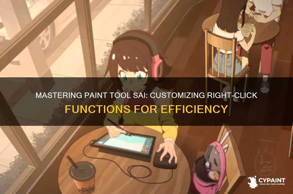 how to change right click paint tool sai