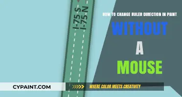 Switch Ruler Direction in Paint Effortlessly Without Using a Mouse
