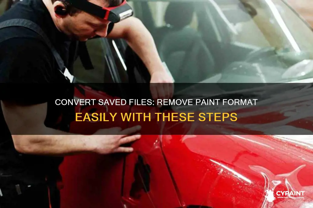 how to change saved from files to not be paint