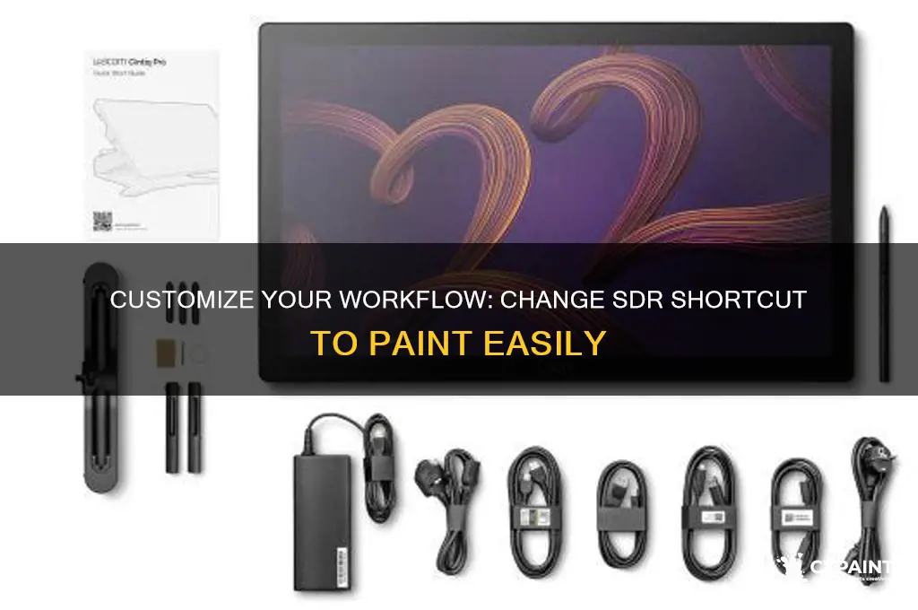 how to change sdr shortcut to paint