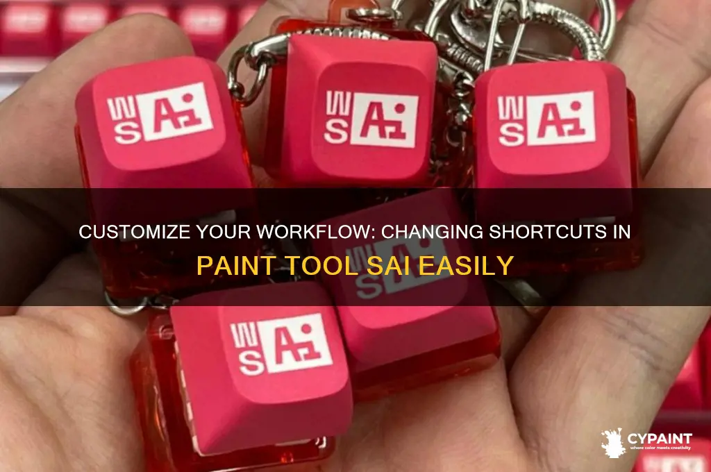 how to change shortcuts in paint tool sai
