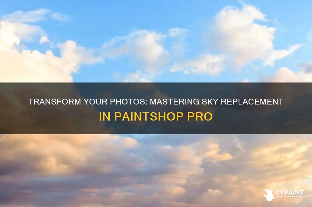 how to change sky in paint shop pro