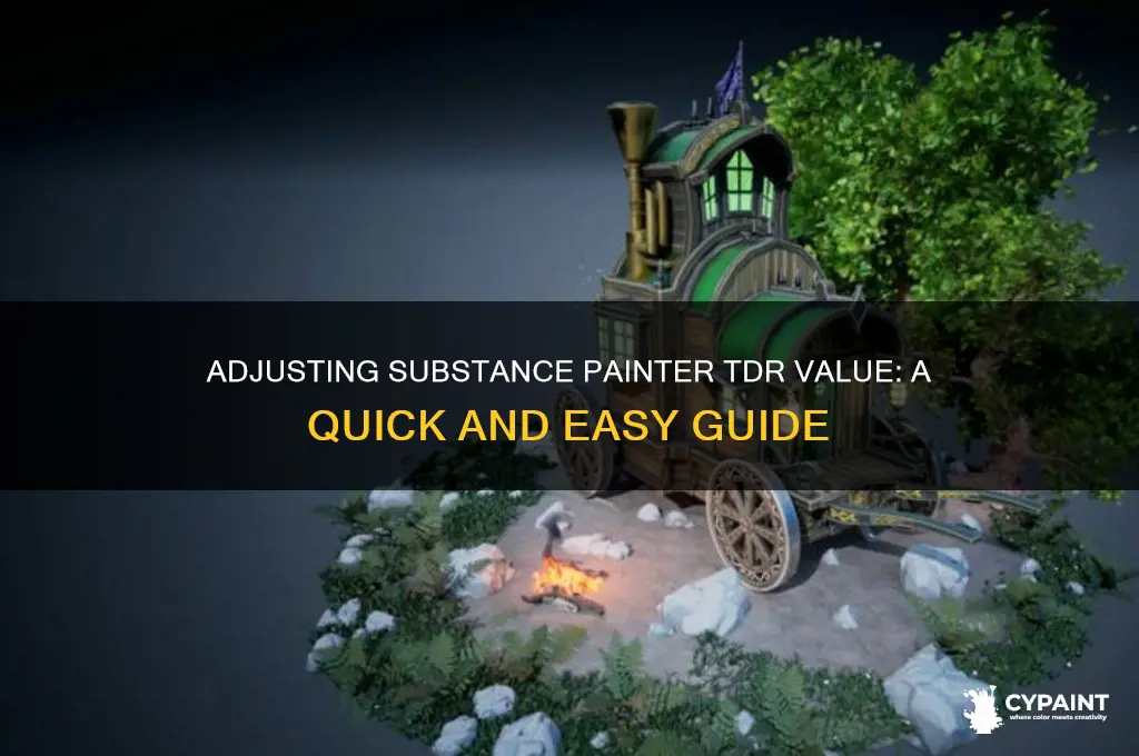 how to change substance painter tdr value