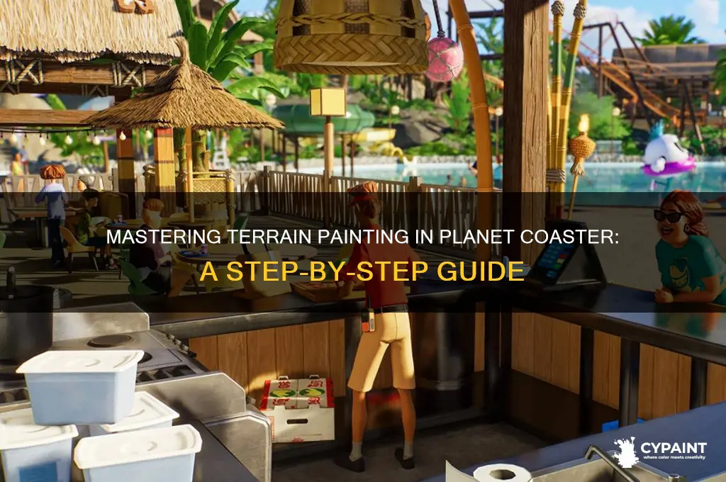 how to change terrain paint in planer coaster