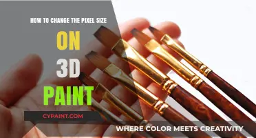 Adjusting 3D Paint Pixel Size: A Simple Guide