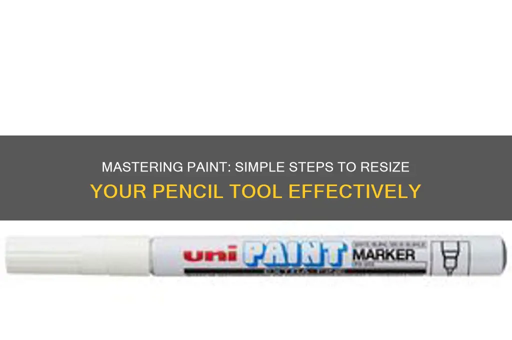 how to change the size of a pencil on paint