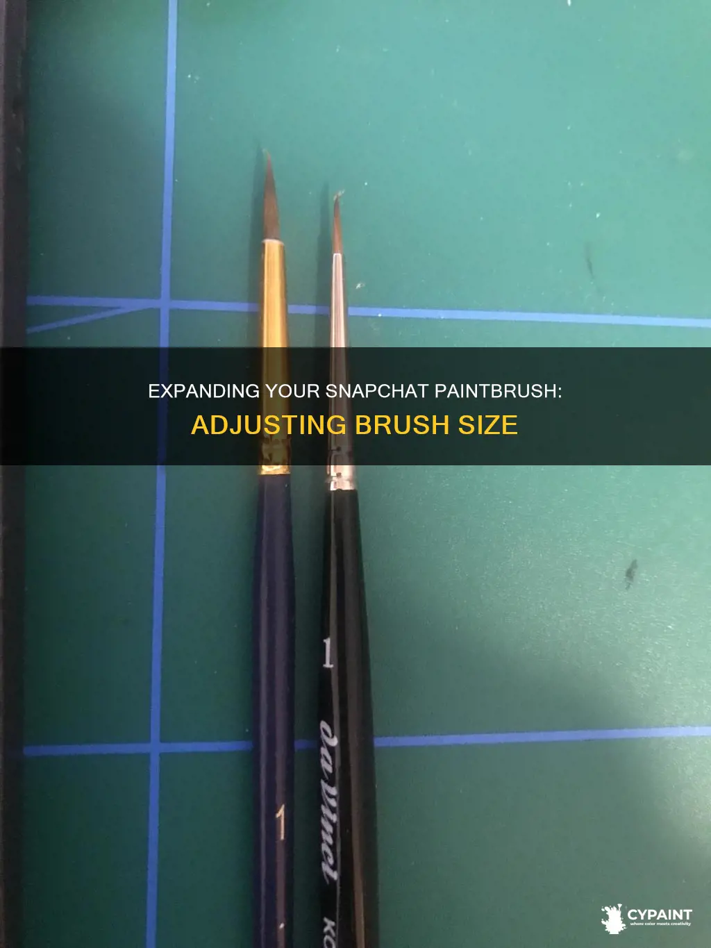 how to change the size of paint on snapchat
