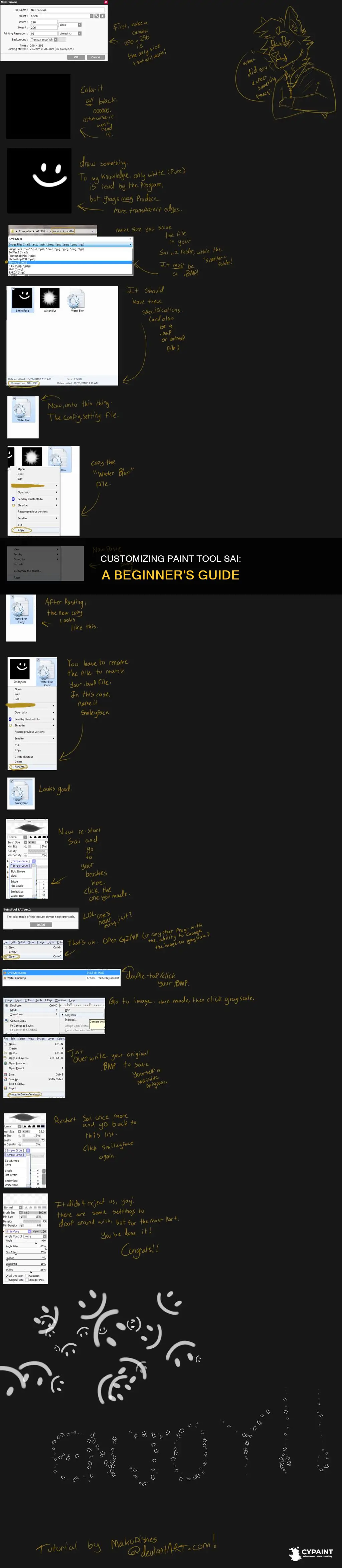 how to change the way paint tool sai looks