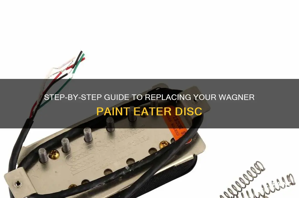 how to change wagner paint eater disc