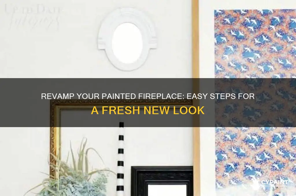 how to change you fireplace that is painted