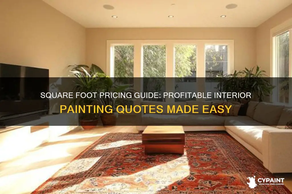 how to charge for interior painting by the square foot