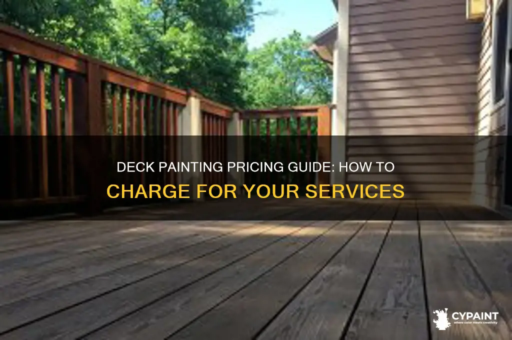 how to charge for painting a deck