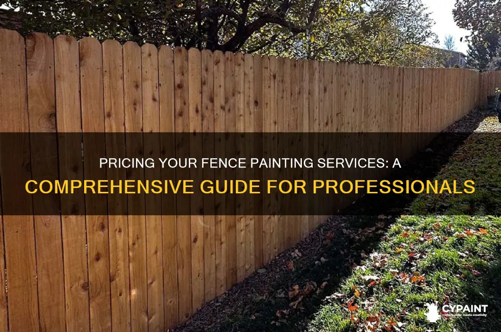 how to charge for painting a fence