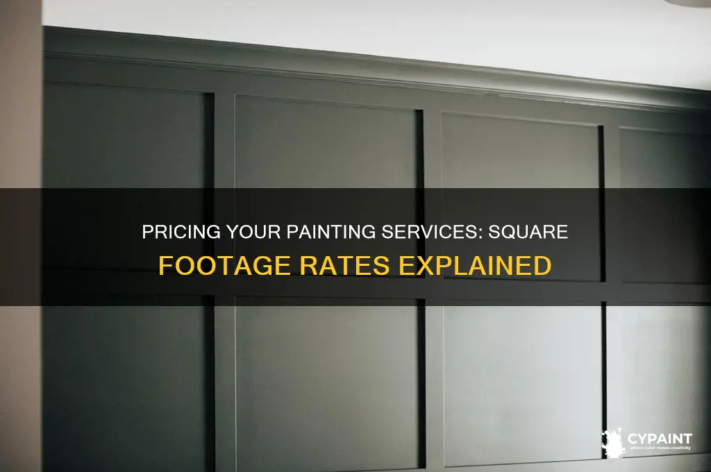 how to charge for painting by square feet