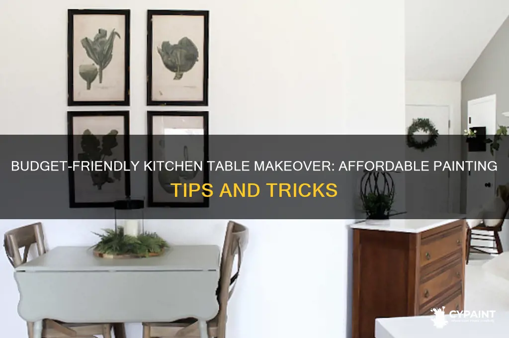 how to cheaply paint a kitchen table