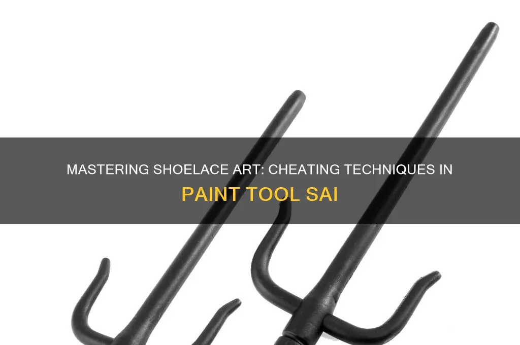how to cheat shoelaces in paint tool sai