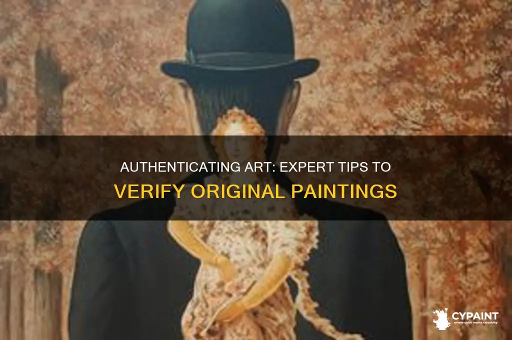 how to check if a painting is original