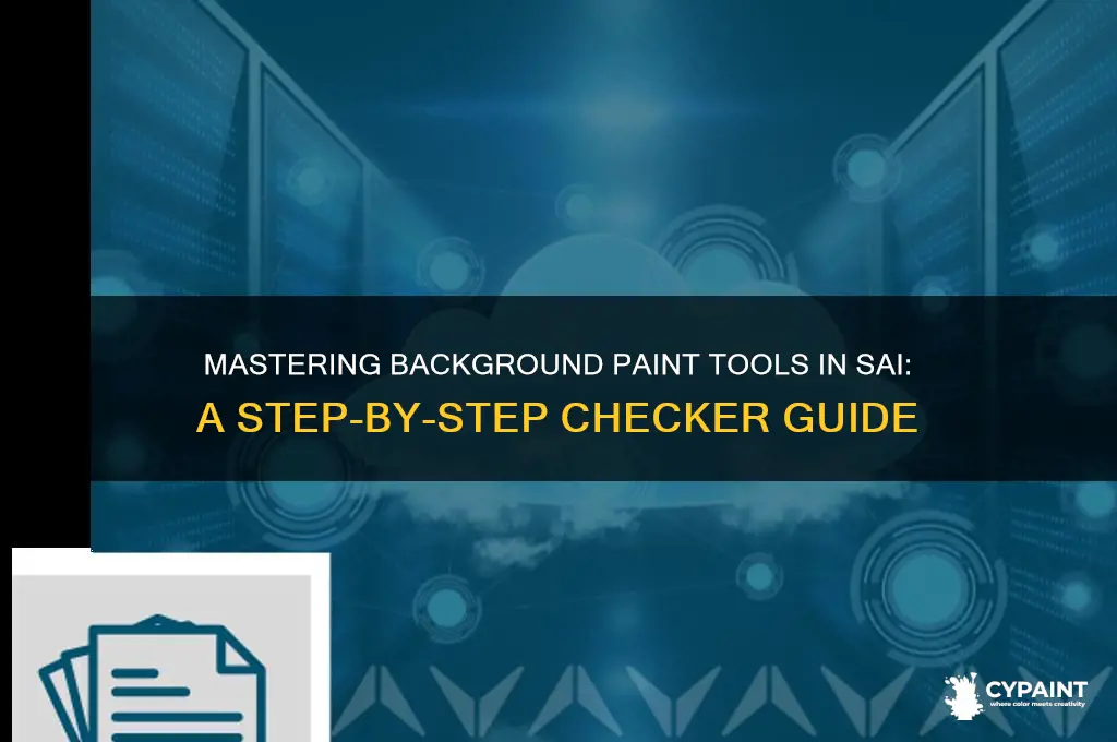 how to checker background paint tools sai