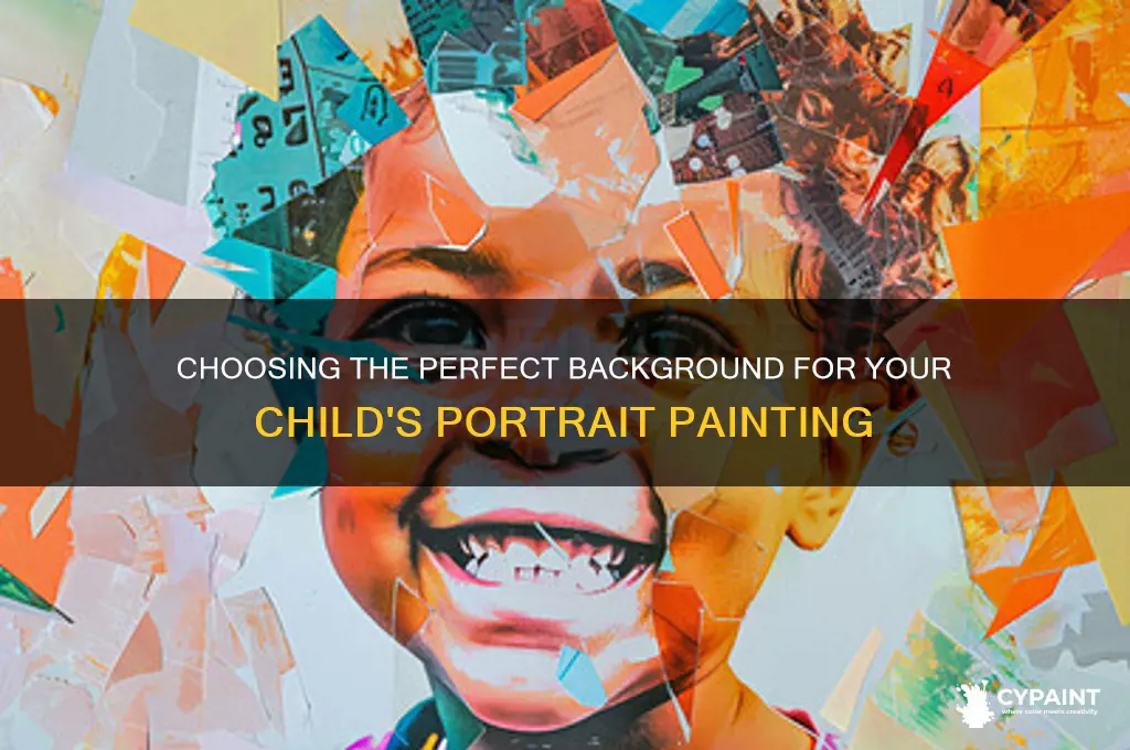 how to choose a background when painting a child