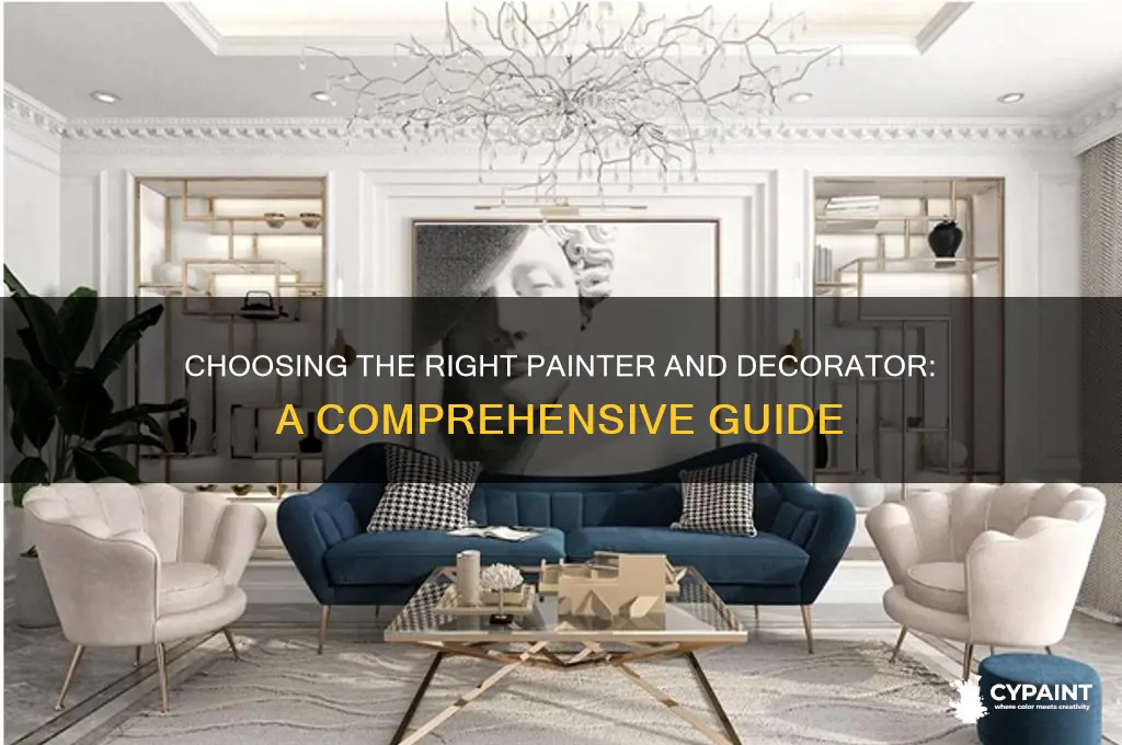 how to choose a painter and decorator