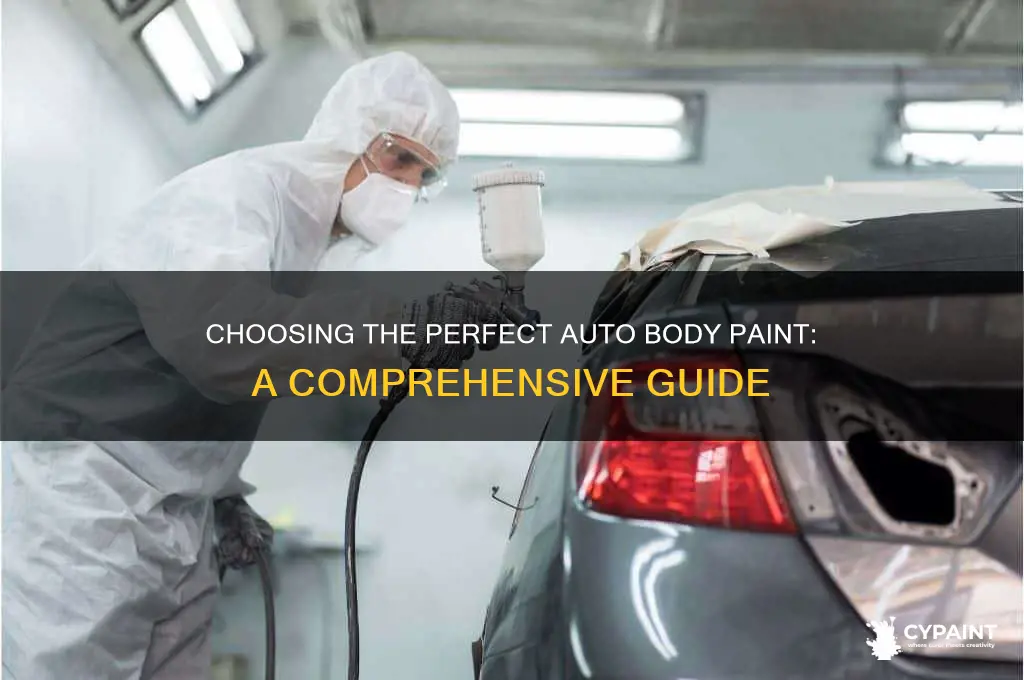how to choose an auto body paint