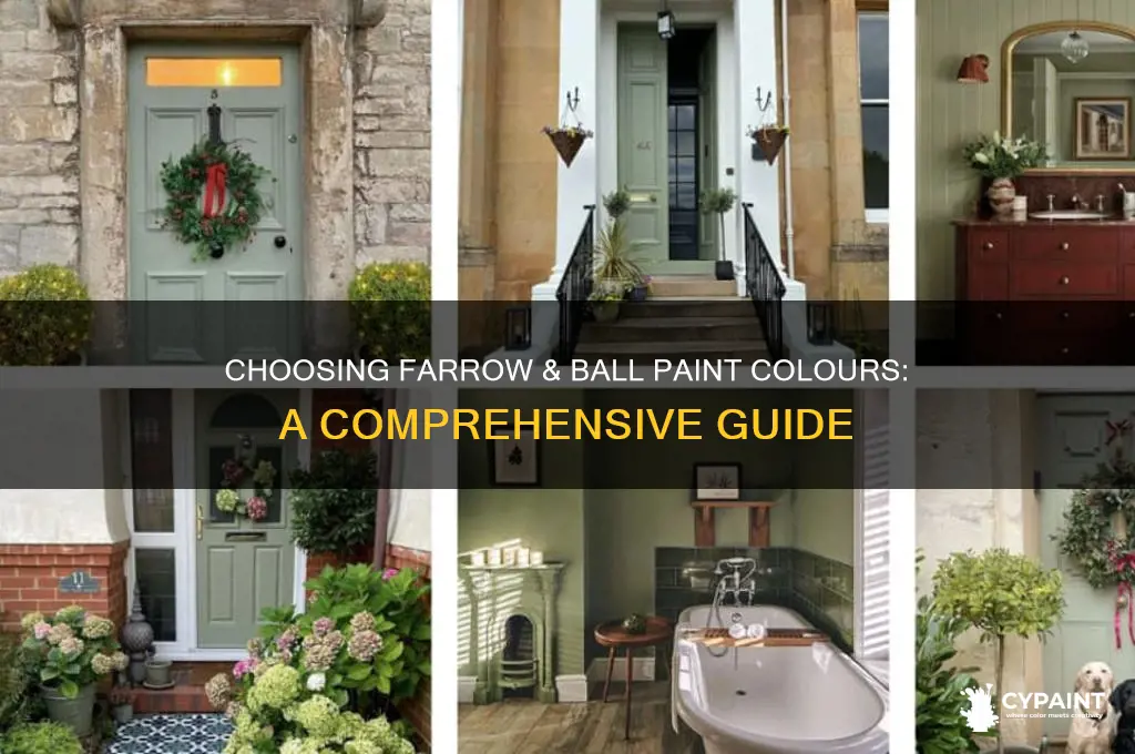 how to choose paint colours farrow and ball