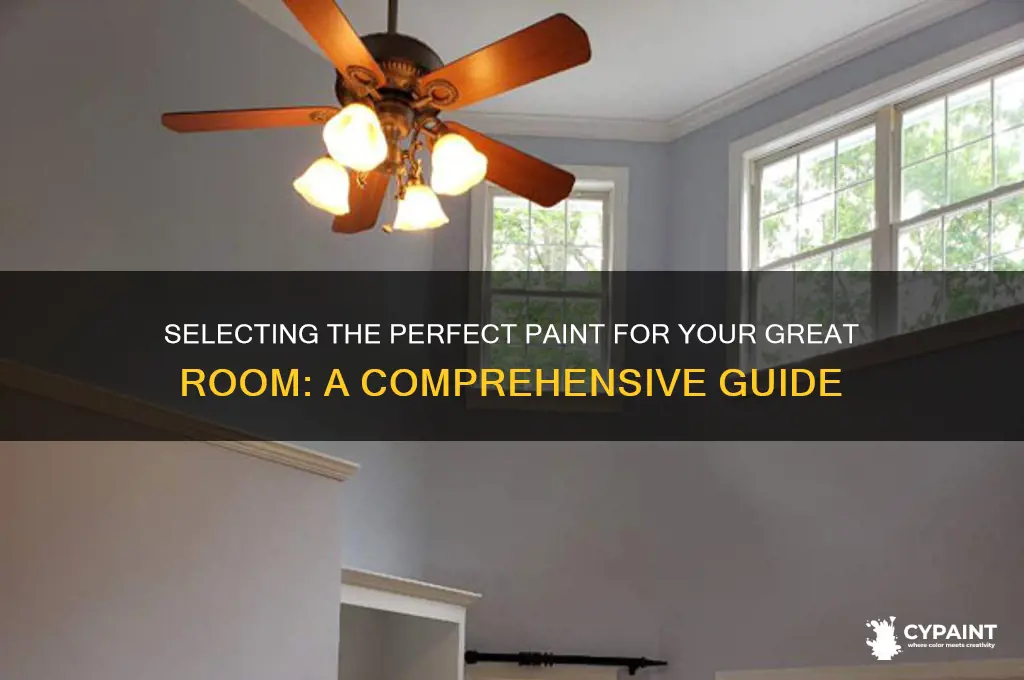 how to choose paint for a great room