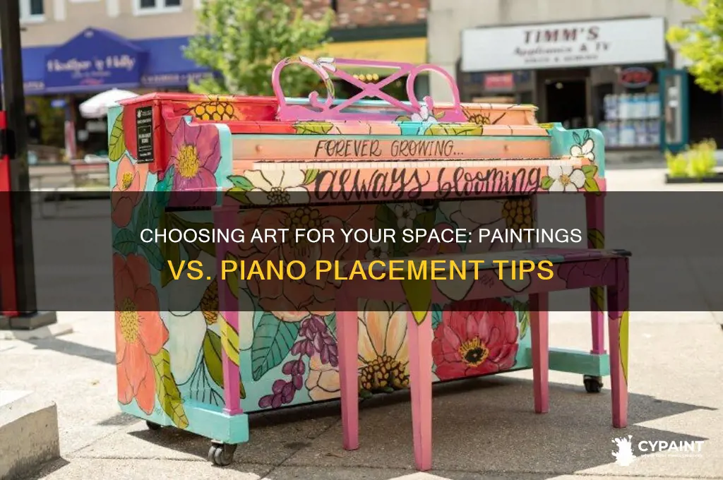 how to choose right paintings over piano
