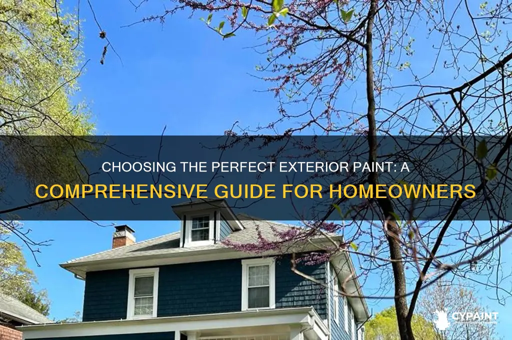how to choose the type of exterior paint