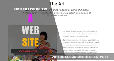 Citing a Painting: Website Source