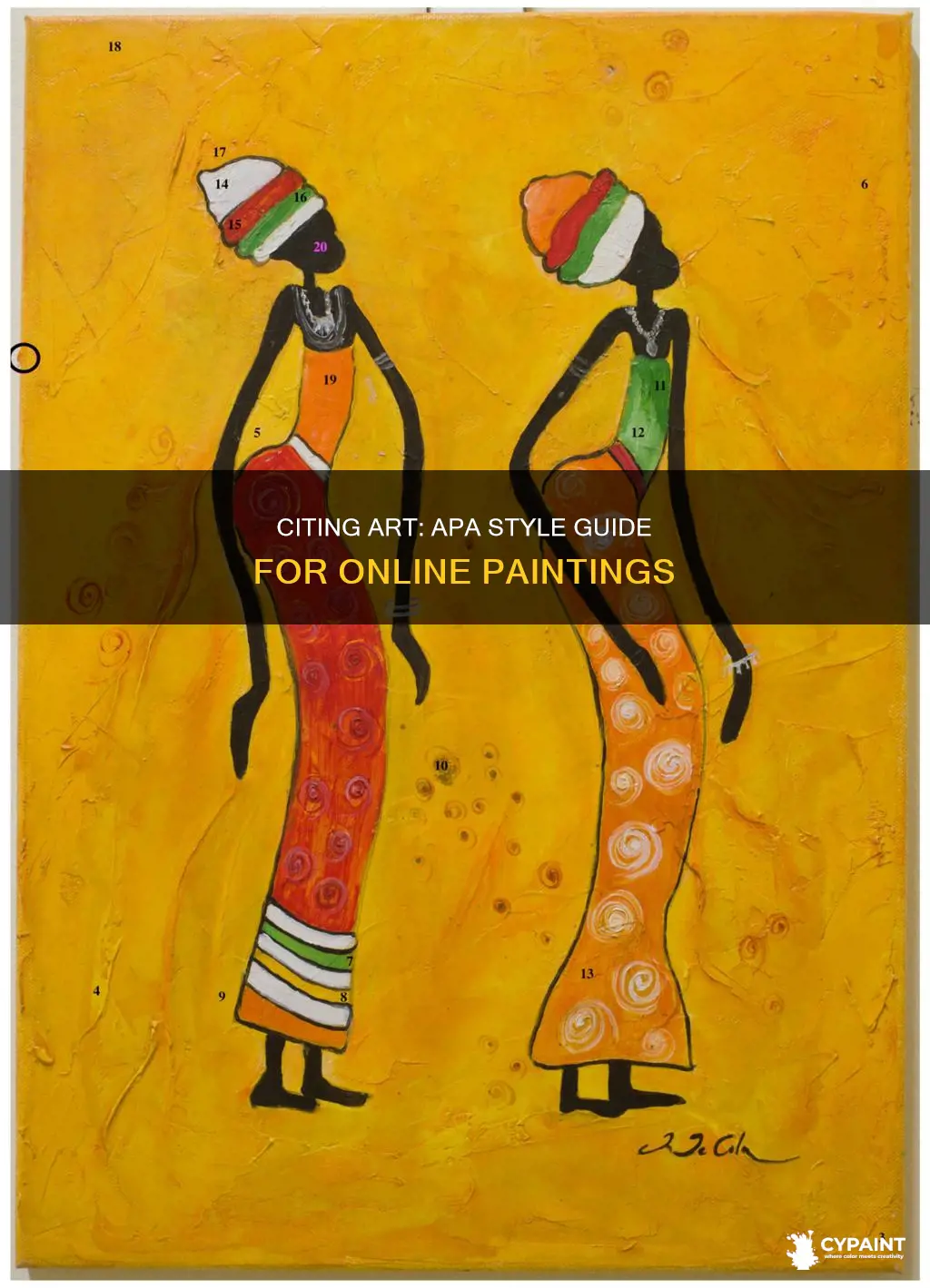 how to cite a painting from a website apa