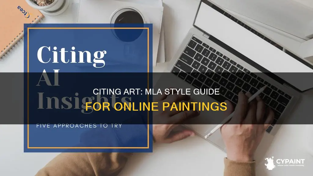how to cite a painting from a website mla