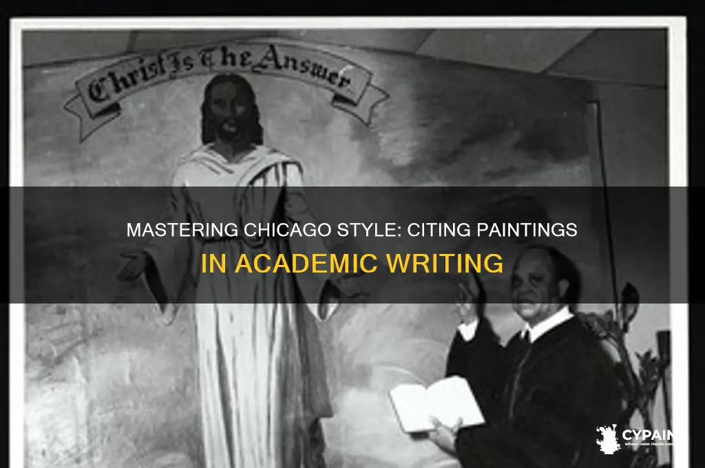 how to cite a painting in chicago