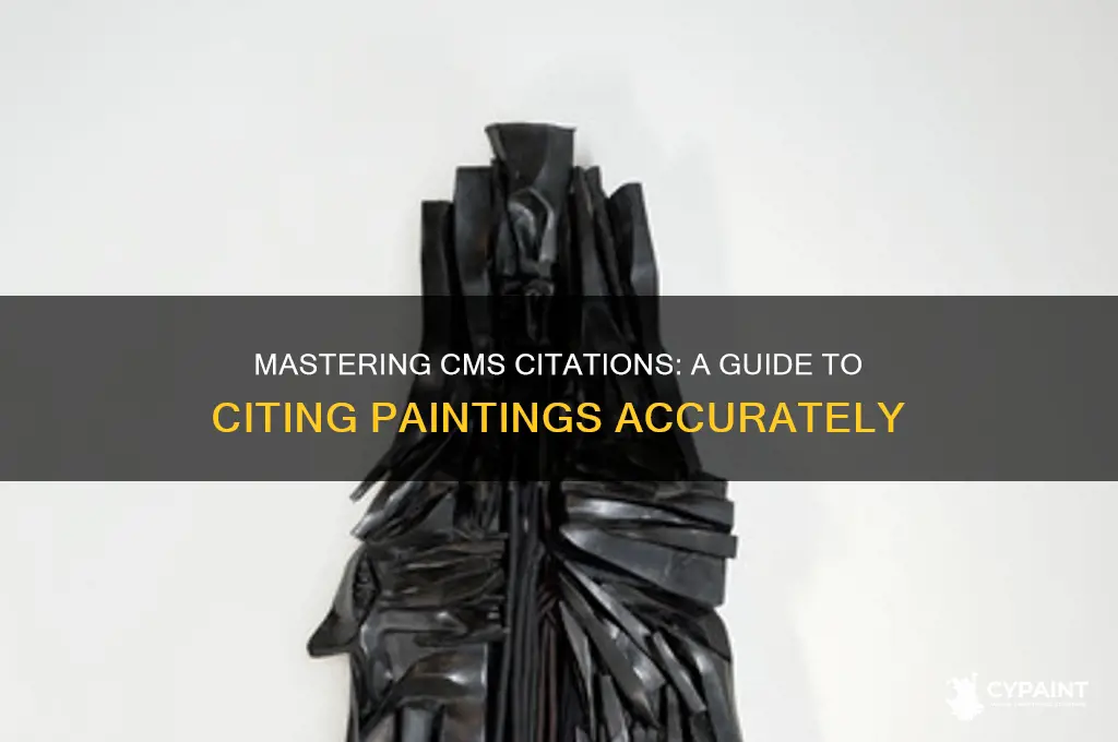 how to cite a painting in cms