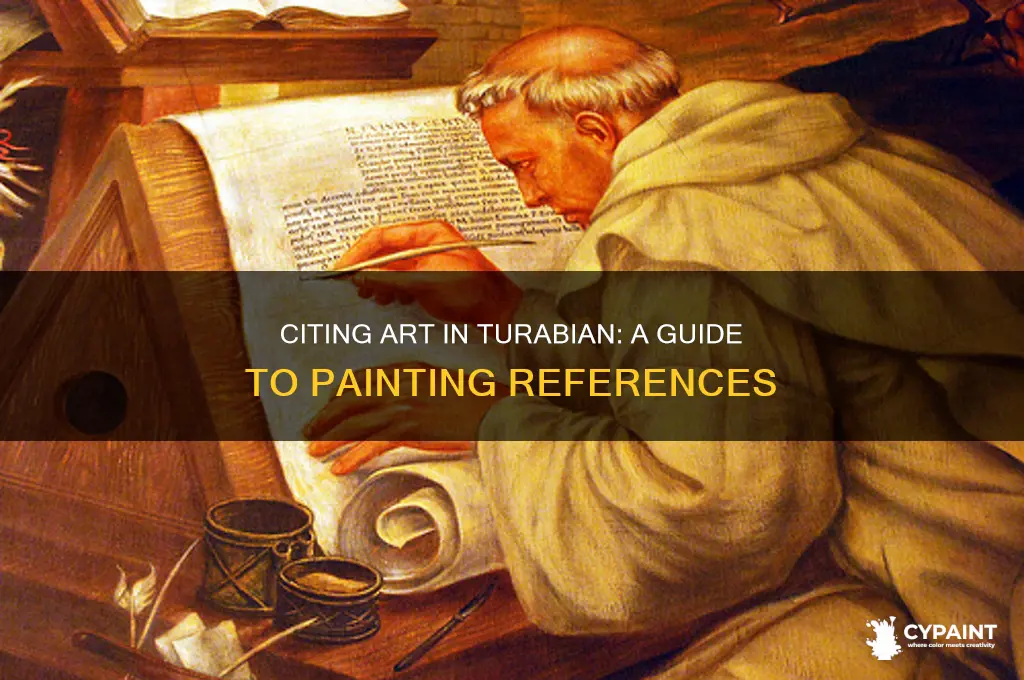 how to cite a painting in turabian