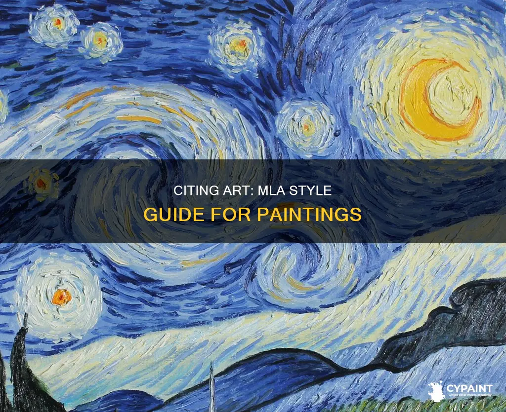 how to cite a reproduction of a painting mla
