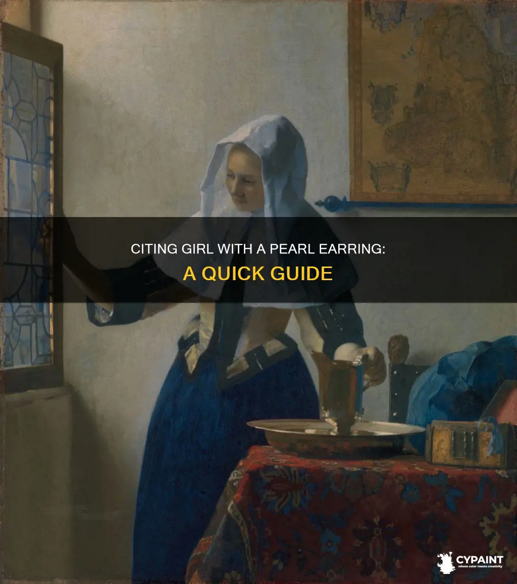 how to cite girl with a pearl earring painting