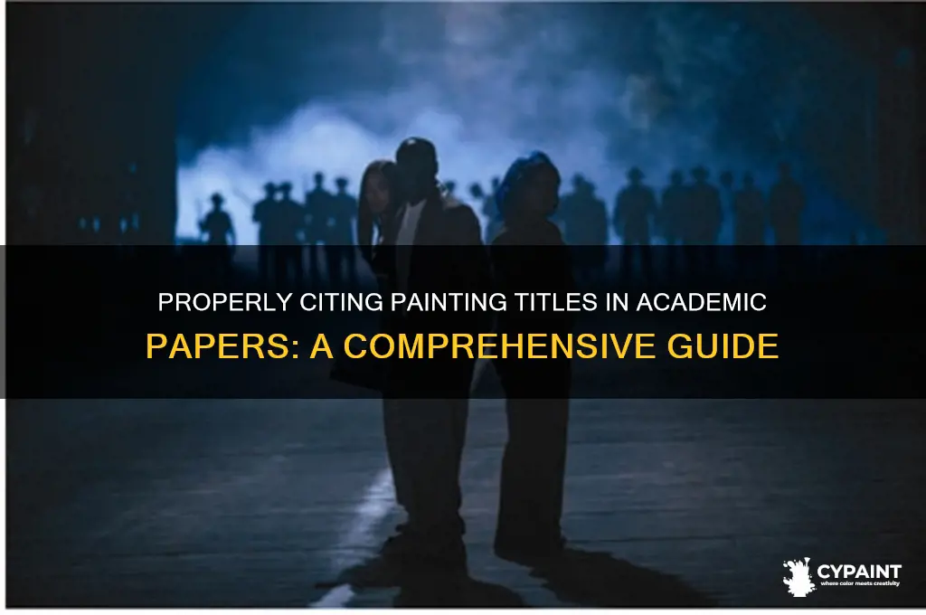 how to cite painting name in paper